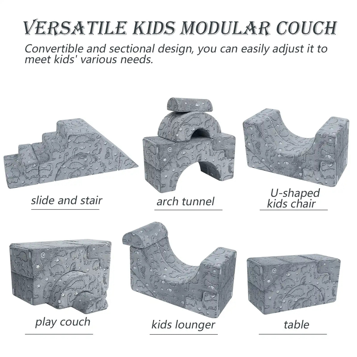 Kids Modular Couch-Climbing Play Couch