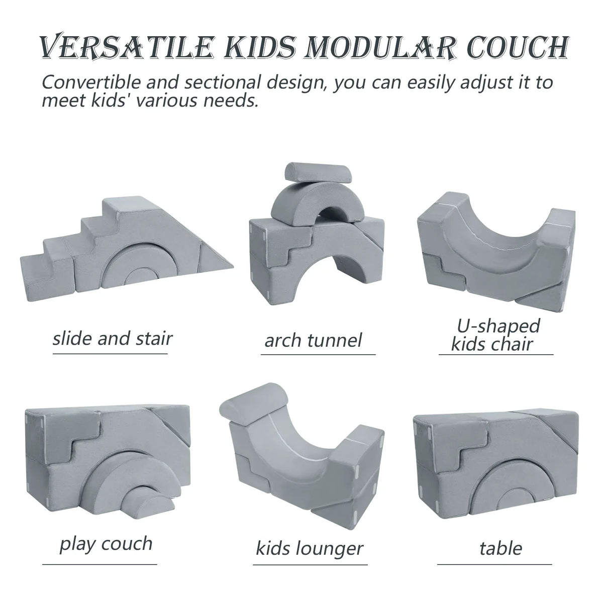 Kids Modular Couch-Climbing Play Couch