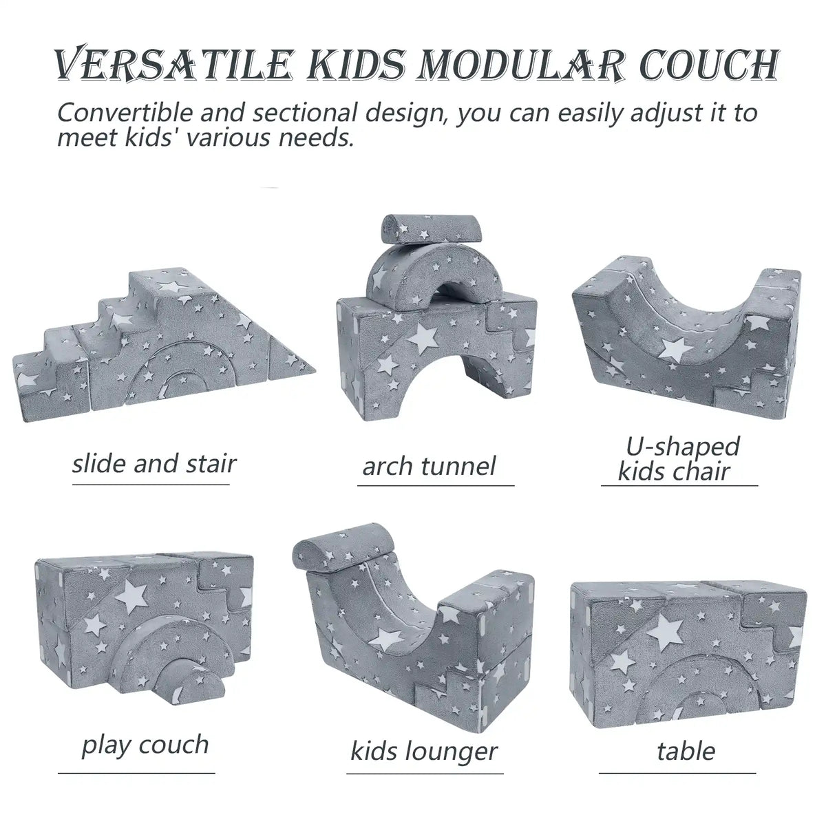 Kids Modular Couch-Climbing Play Couch