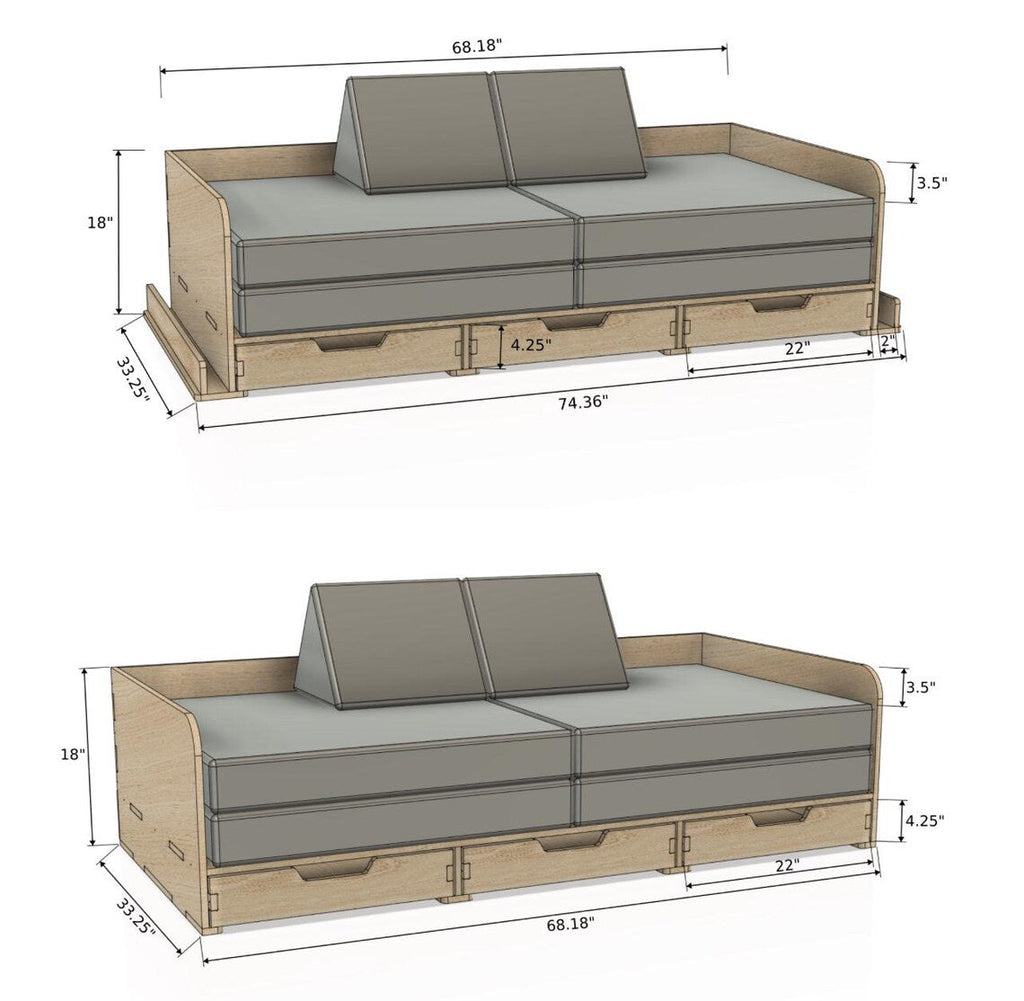 RONAN- Play Cushion Couch