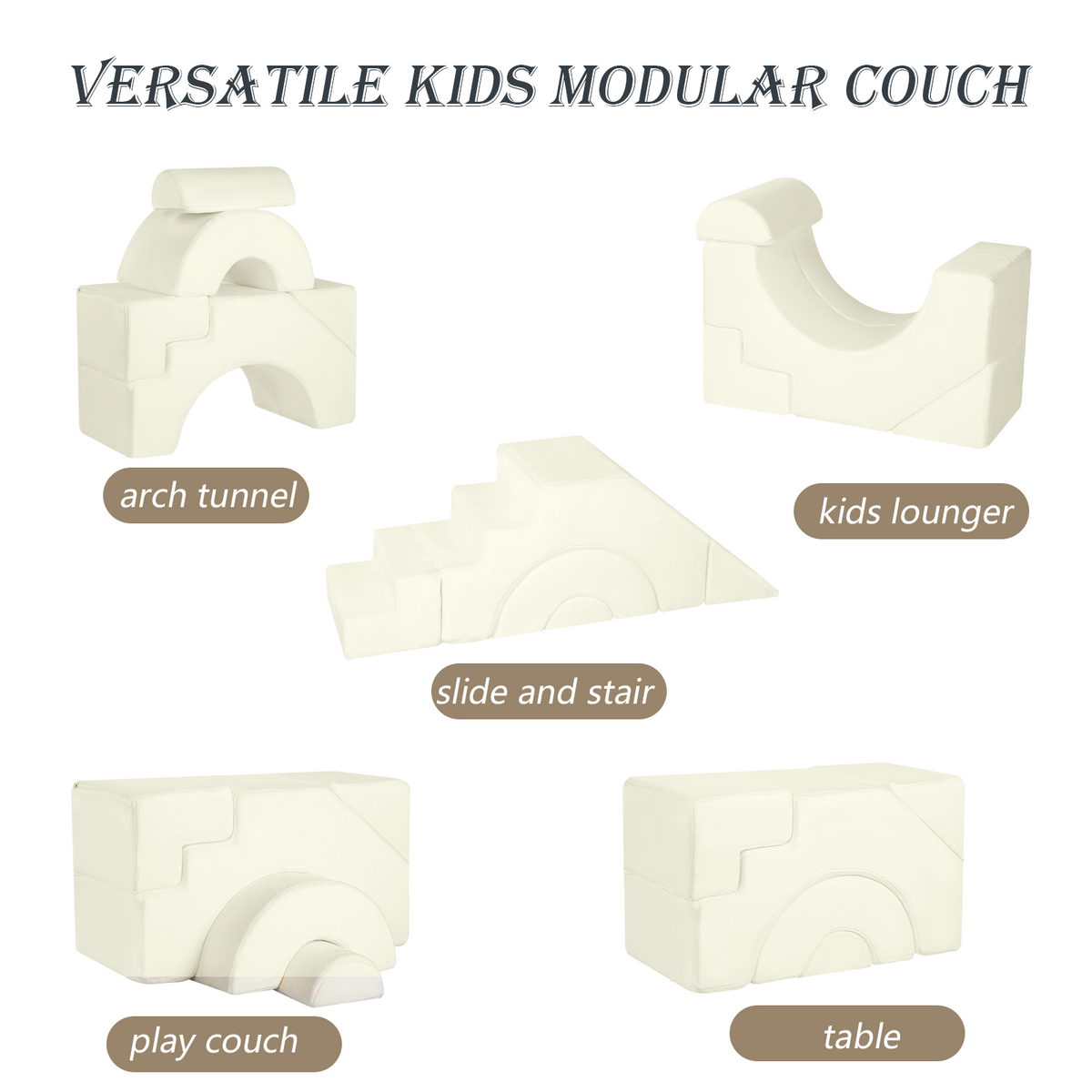 Kids Modular Couch-Climbing Play Couch