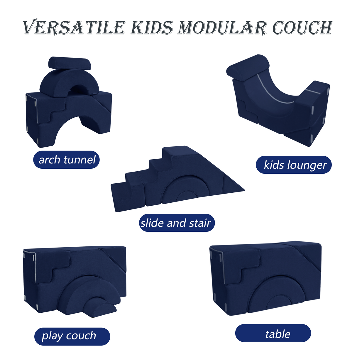 Kids Modular Couch-Climbing Play Couch